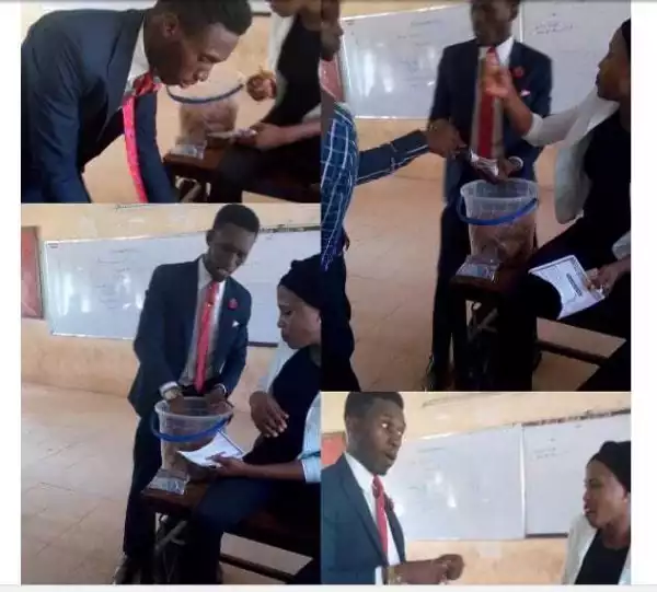 Meet Nigerian student who sells snacks in a suit (photos)